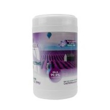 80 pcs disinfectant wipes in canister lavender scent